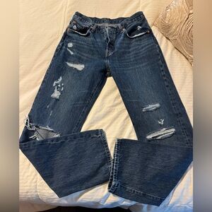 Distressed Blue Jeans Levi’s 90’s Jean size 27 X 32
